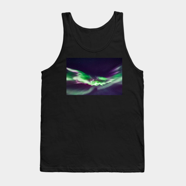 Northern Lights #1 Tank Top by Todd Graven Photography 